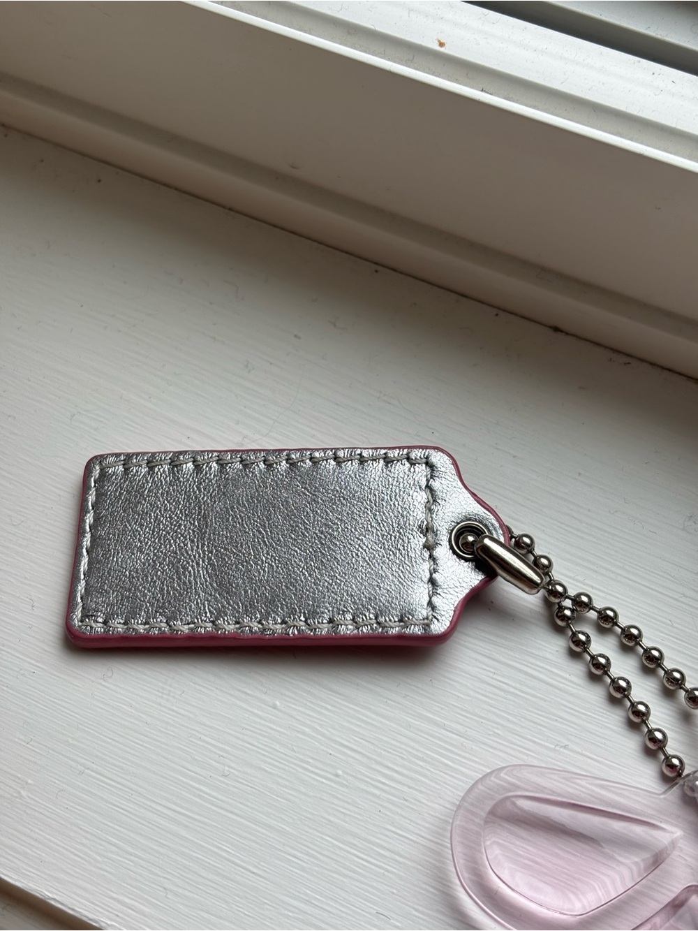 COACH Pink Butterfly & Leather Charm Keychain’s - Picture 5 of 7